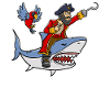 Cadeau de perroquet requin pirate requin pirate