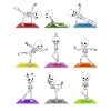 Yoga Skeletons Halloween