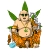 Buddha Smoking Weed