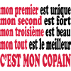 Mon copain est beau