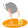 Kopf im Sand (Strauß-Bier-Edition)