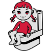 wc kleines mädchen