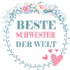 Beste Schwester der Welt Geschenkidee