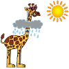 Girafe et soleil