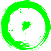Astronomical symbols sun green