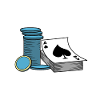 Poker and poker chips