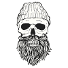 Hipster Skull