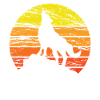Wolf sunset
