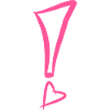 Punto esclamativo con cuore