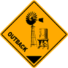 Outback Road Sign