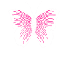 Butterfly sequins PINK, gift