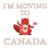 Jag flyttar till Kanada Beaver Canada Gift Toronto