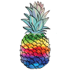 Rainbow Pineapple Pineapple Shirt
