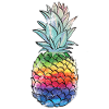 Rainbow Pineapple Pineapple Shirt