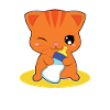 Chat lait chat bébé