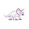 3D triceratops