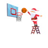 Basketball Santa Claus
