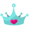 Princess Crown Blue