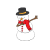 Winter - snowman DAB / dabbing