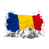 Romania - Mountains & Flag
