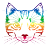 Cat rainbow LGBT