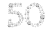 50th birthday gift diamond glitter