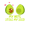 Avocado Pregnant Pregnancy Vegan Gift