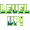 Level Up (Pixel lettering)