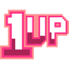 1 Up (lettrage de pixels)