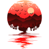 Bloody Halloween Moon