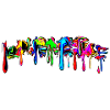 Color, rainbow, graffiti, splash, paint, comic