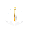 Trombone - Rocket, Funny Trombone Design