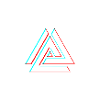Geometric Triangle Neon 3D