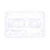 Retro music cassette