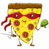 Ninja Pizza eats turtle