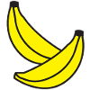 two bananas