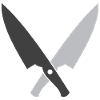 Coltelli da chef incrociati
