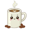 Funny milk coffee