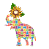 You Can Be Anything Be Kind - Elephant Sunflower