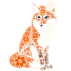 Fuchs blüht fantastisches Tier