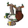 Bavarian sloth with Bavarian hat