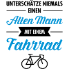 Alter Mann - Fahrrad