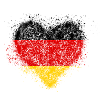 Heart Germany flag