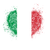 Heart of Italian flag