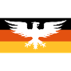 Flagge Deutschland mit Adler