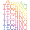 techno hear music bunt