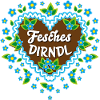 85 Lebkuchenherz Blumen Fesches Dirndl