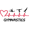 Gymnastics ECG, gymnast and heartbeat