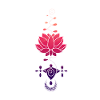 Ätherisches Lotusblütensymbol