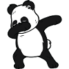 Panda Dabbing Dancing Animal